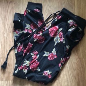 💕Floral stretch pants